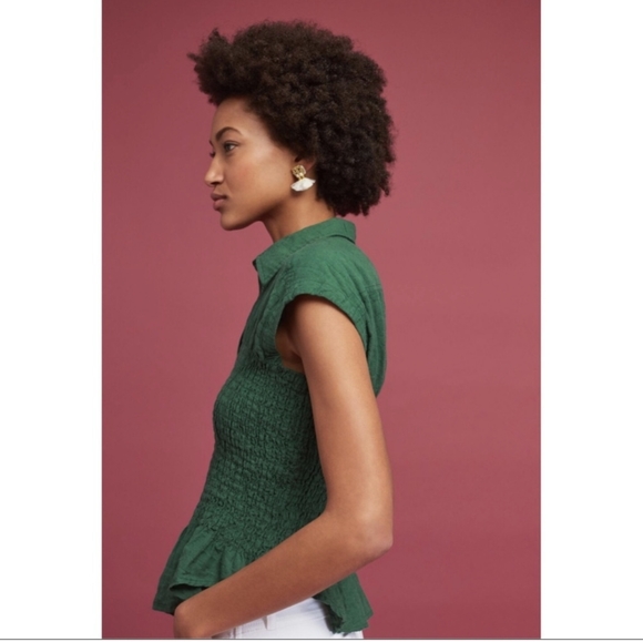 Anthro Maeve Bellamy Cotton Linen Top - Picture 7 of 12